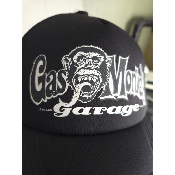 Gas Monkey Garage Adjustable  Trucker Hat Black & White  Baseball Caps - Picture 4 of 11